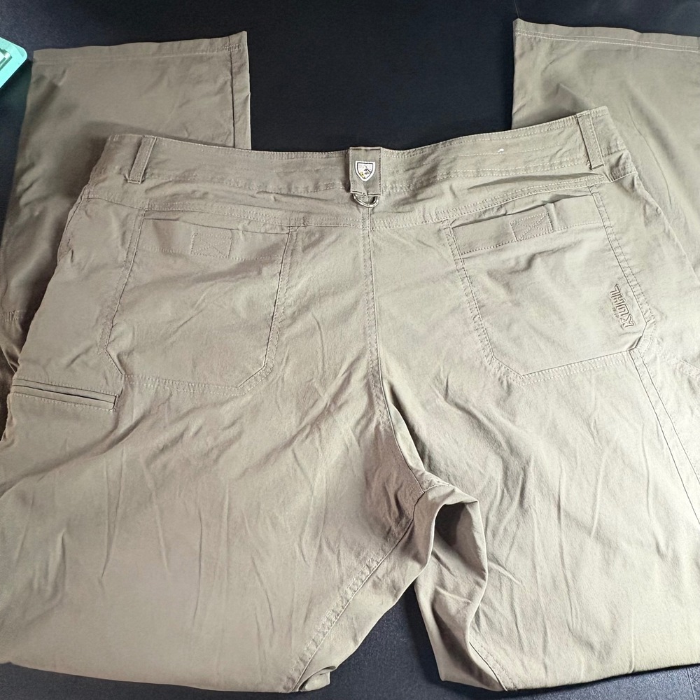 KÜHL Renegade pants Buckskin khaki straight leg 42x34 camping water resistant - Picture 3 of 10